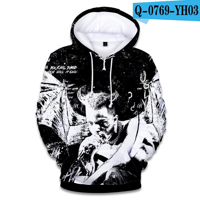 XXX Tentacion Cotton Hoodies - Shifts Little Spot